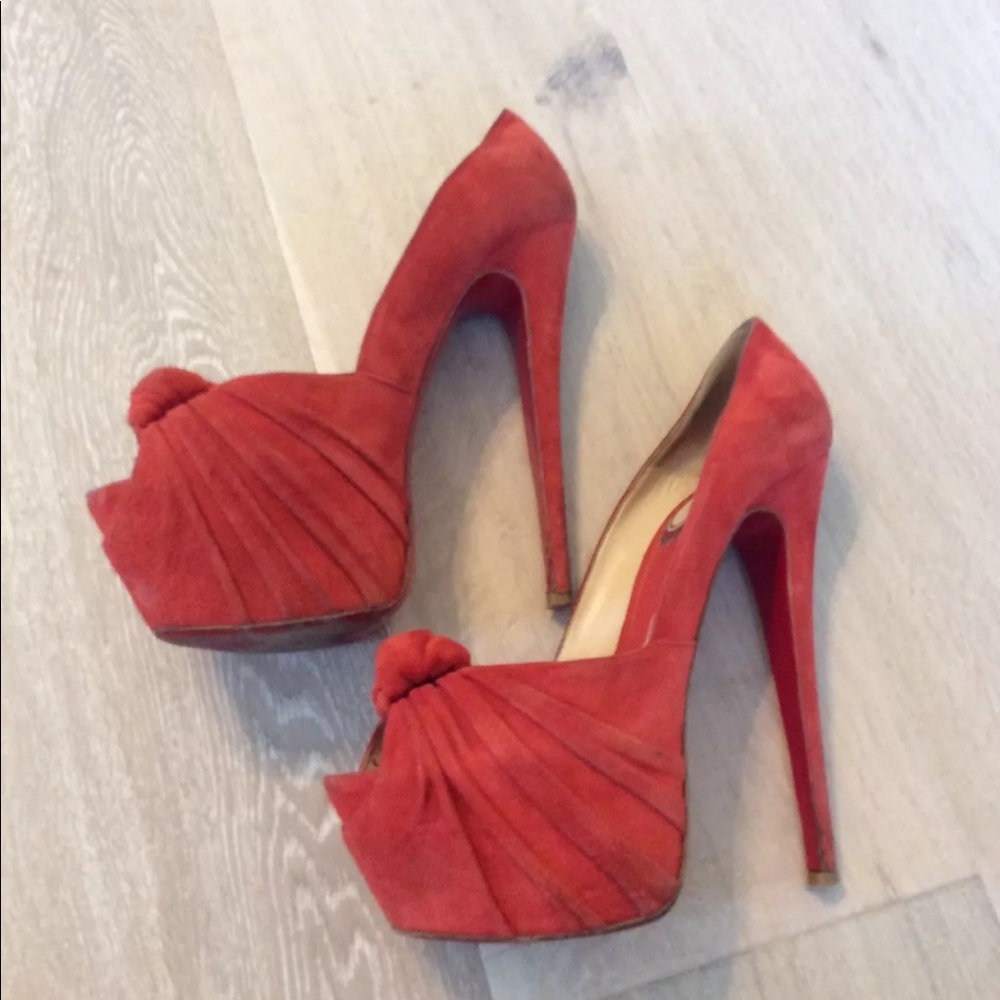 Christian Louboutin Peep toe platforms